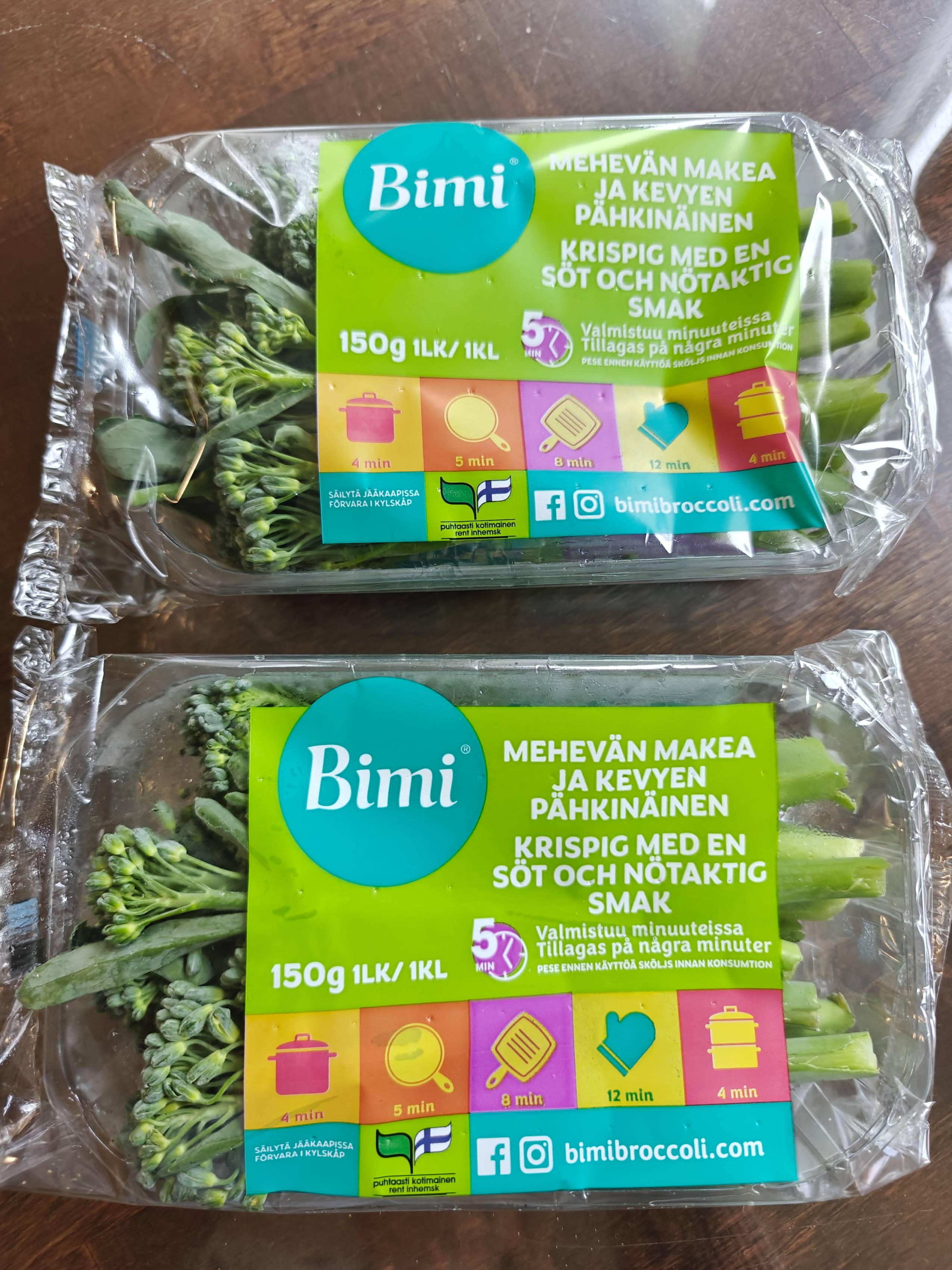 Bimi® parsakaalin kauppapakkaus